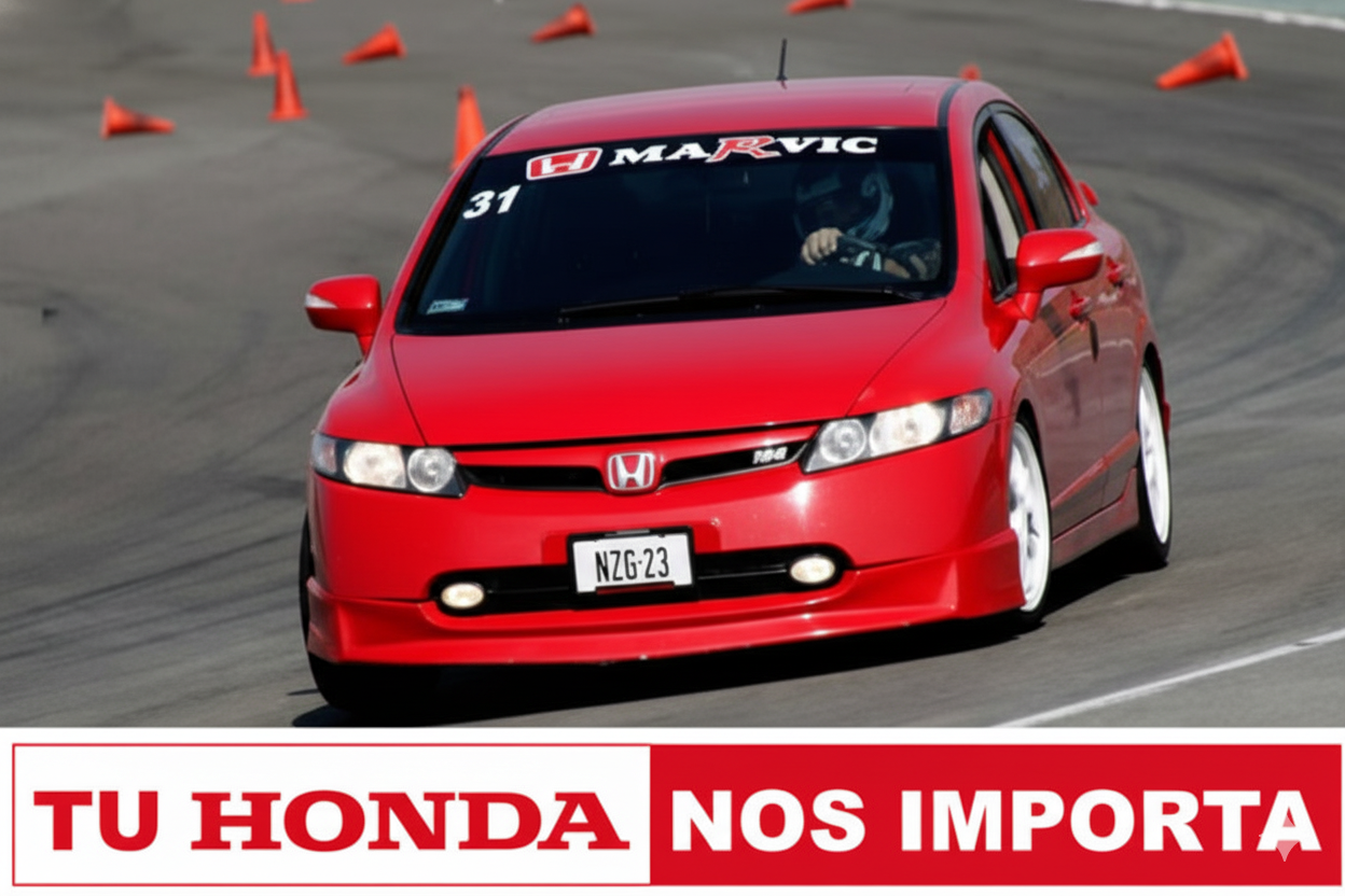 Técnicos de Marvic Motors trabajando en un vehículo Honda